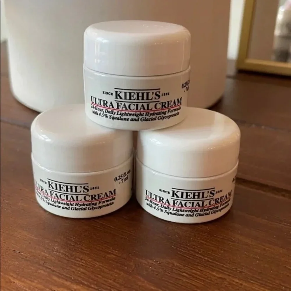Bundle of 3 Kiehl's Ultra‎ Facial Cream Mini Sample Size 7 ml each (21 ml total)
